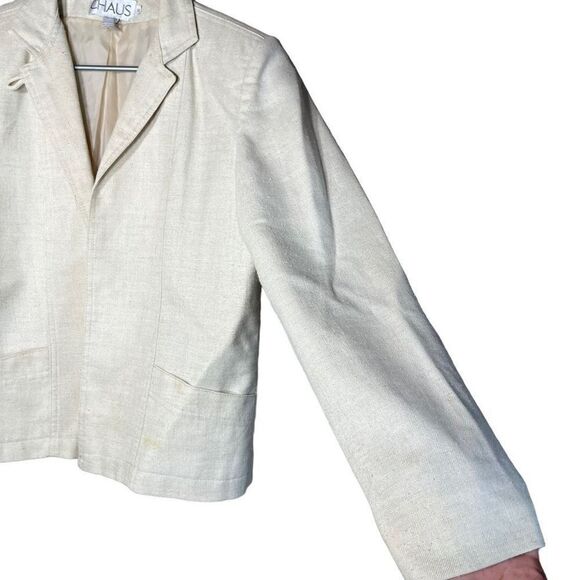 Chaus Linen Blend Blazer Size 10 - Picture 5 of 9